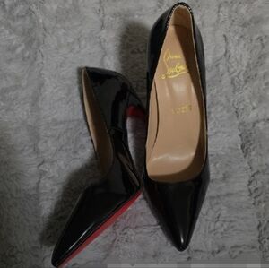 Christian Louboutin Black Patent Leather Pumps